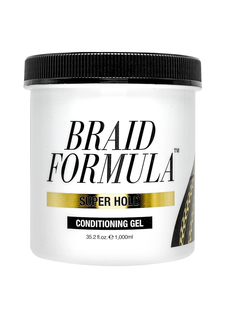 EBIN NEW YORK EBIN NEW YORK Braid Formula Conditioning Gel, Super Hold, 35.2 Oz | Great for Braiding, Twisting, Edges, No Residue, No Flaking, Strong Hold, High Shine, Smoothing with Clean, No Build-up  - Image 1