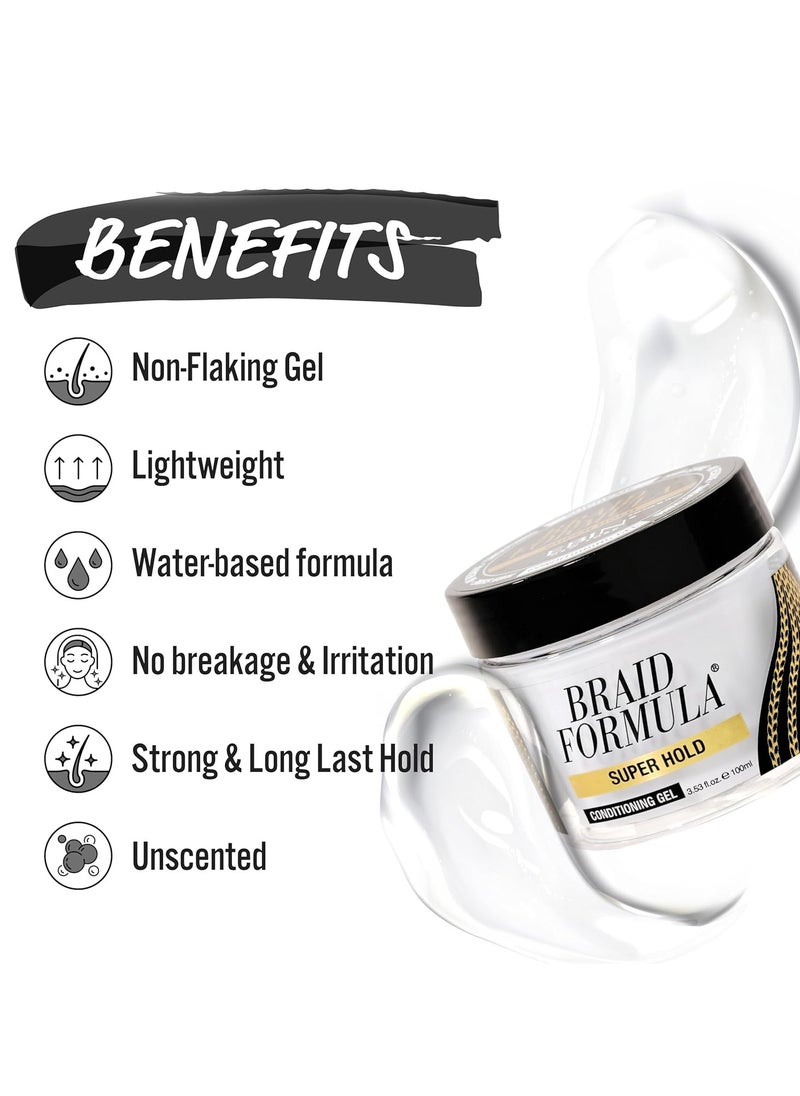 EBIN NEW YORK EBIN NEW YORK Braid Formula Conditioning Gel, Super Hold, 35.2 Oz | Great for Braiding, Twisting, Edges, No Residue, No Flaking, Strong Hold, High Shine, Smoothing with Clean, No Build-up  - Image 3