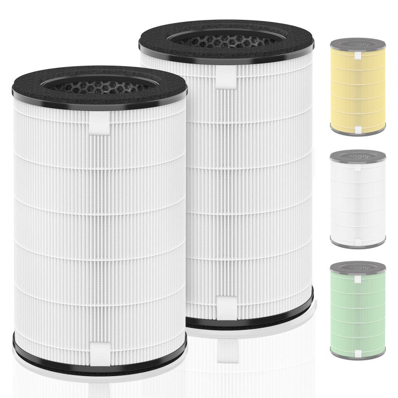 APT45 APT40FL Replacement Filter Compatible with 1461901 HoMedics Air Purifier Filter Replacement for APT45 TotalClean 5 in 1 Model APT40 APT40WT APT40WTAR APT45WT H13 True HEPA 2Pack