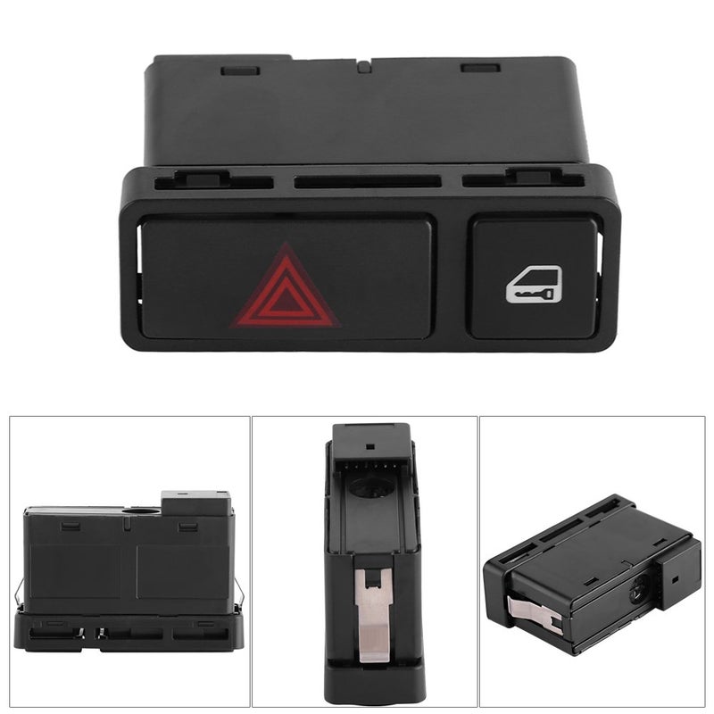 Keenso E46 Hazard Switch, Durable Unlock Button Door Lock, Interior Trim Switch for E46, 3 Series, E53, E85, 325, X5 (Compatible with 613183618920) - Image 4