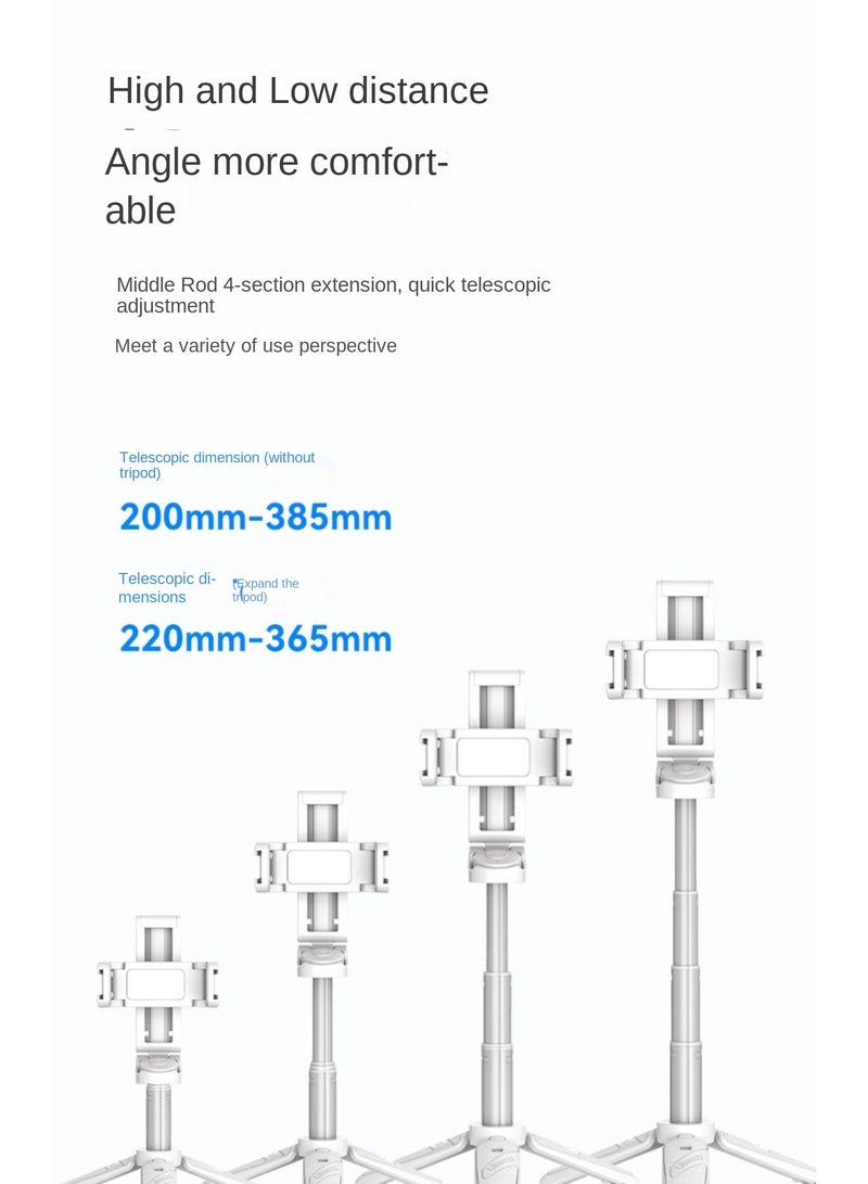 Ulanzi JJ02 3-in-1 Bluetooth Selfie Stick with Tripod | Portable Handheld Stabilizer for Photography | Foldable Compact Design, 116g Lightweight, 10m Remote Control, Extendable Pole, 360° Adjustable Phone Clip, Cold Shoe Mount for Accessories - Image 5