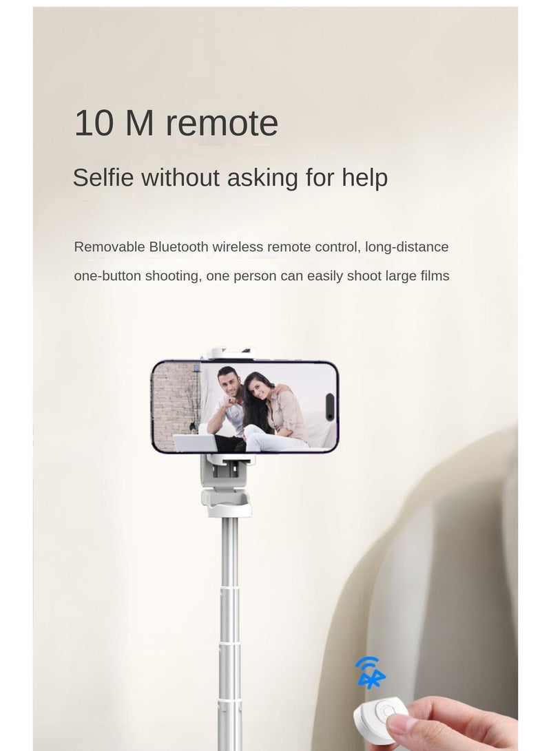 Ulanzi JJ02 3-in-1 Bluetooth Selfie Stick with Tripod | Portable Handheld Stabilizer for Photography | Foldable Compact Design, 116g Lightweight, 10m Remote Control, Extendable Pole, 360° Adjustable Phone Clip, Cold Shoe Mount for Accessories - Image 4