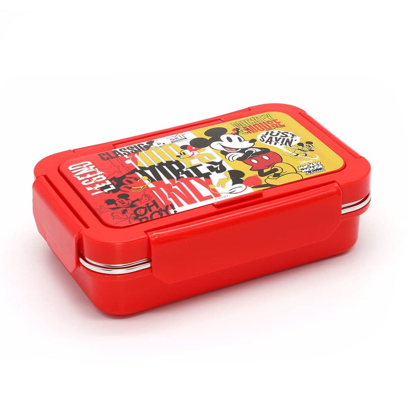 SKi Homeware صندوق غداء معزول من الفولاذ سكي هابي ميل 2 قسم ميكي - Image 1