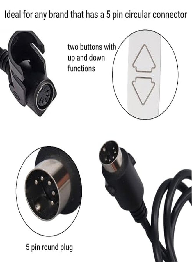 LiebeWH Lift Chairs Remote Universal 2 Push Button 5 Pin ABS Lift Chairs Remote Hand Control Replacement for Power Recliner - Image 3