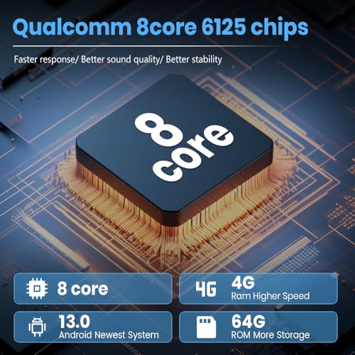AWESAFE [4+64GB] Qualcomm 8-Core Android Car Stereo for Ford F150 2009 2010 2011 2012, 9 inch F150 Radio Replacement with Wireless Carplay Android Auto/WiFi/GPS/Bluetooth/FM - Image 3