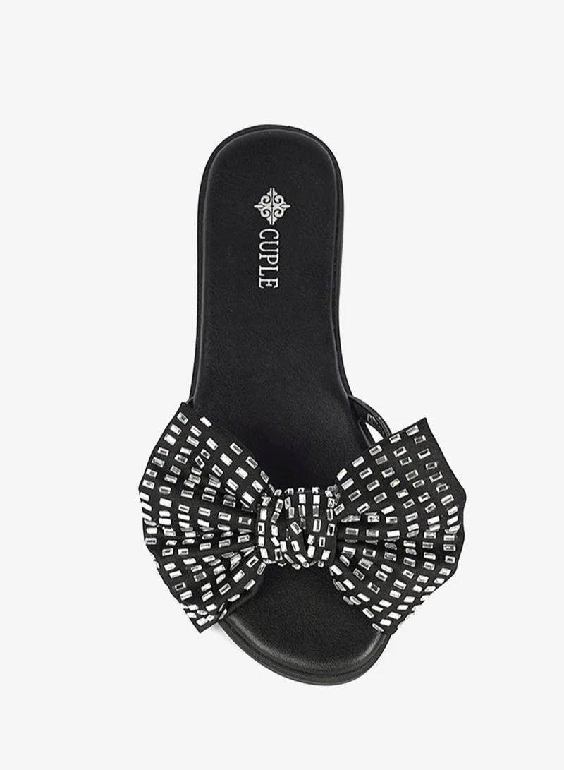 Cuple Black Ladies Lifestyle Slides for Women | Best Price UAE
