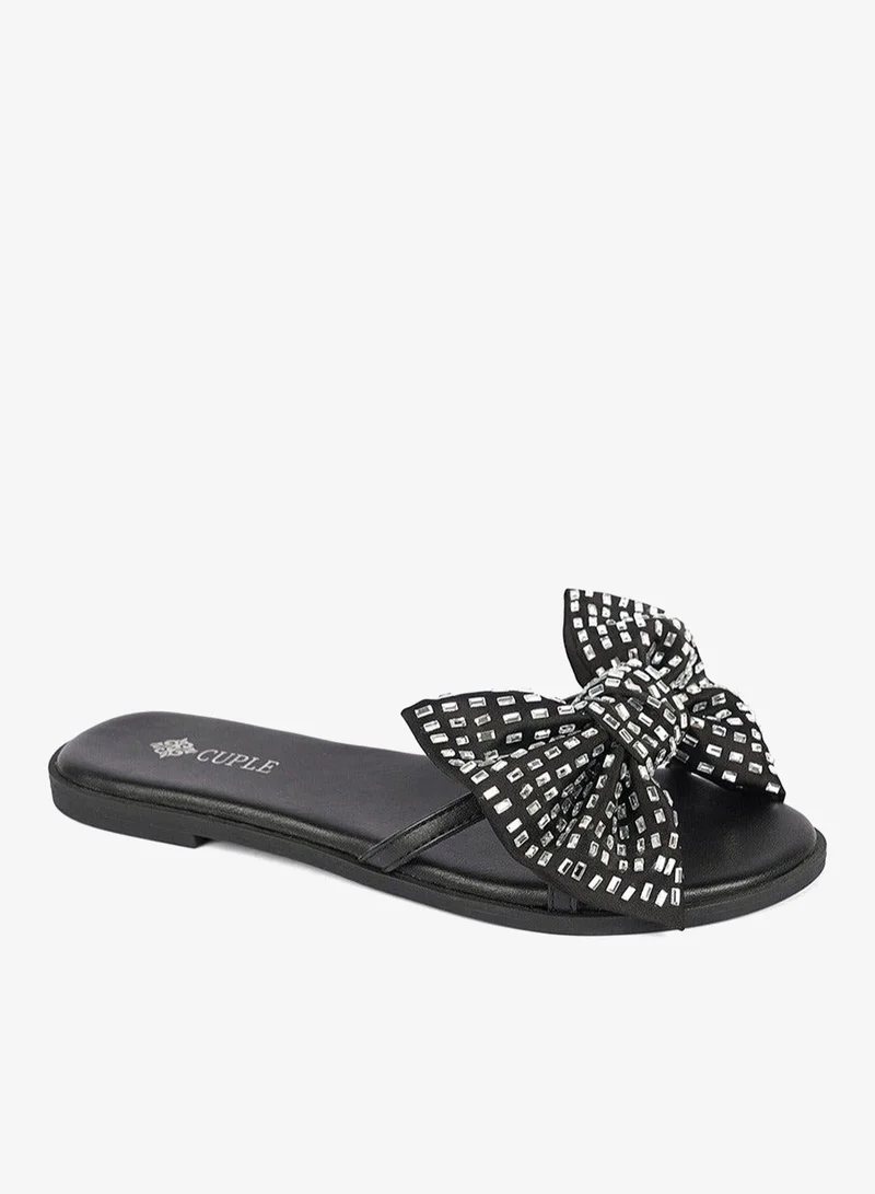 Cuple Black Ladies Lifestyle Slides for Women | Best Price UAE