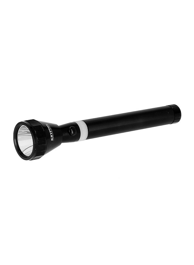 KRYPTON Rechargeable LED Flashlight - High Power, Super Bright CREE LED Torch Light, USB Charging - Powerful Torch for Camping Hiking Trekking Outdoor Black - Image 1