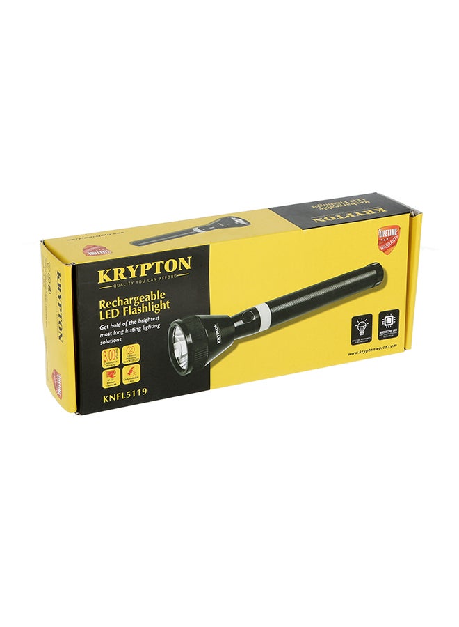 KRYPTON Rechargeable LED Flashlight - High Power, Super Bright CREE LED Torch Light, USB Charging - Powerful Torch for Camping Hiking Trekking Outdoor Black - Image 5