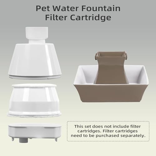 Baofum Cat Water Fountain Replacement Filter Housing & Silicone Nozzle Plug Set Pet Water Dispenser, Pet Fountain Parts Accessories (B. 1 Housing+2 Silicone Nozzle Plug) - Image 4