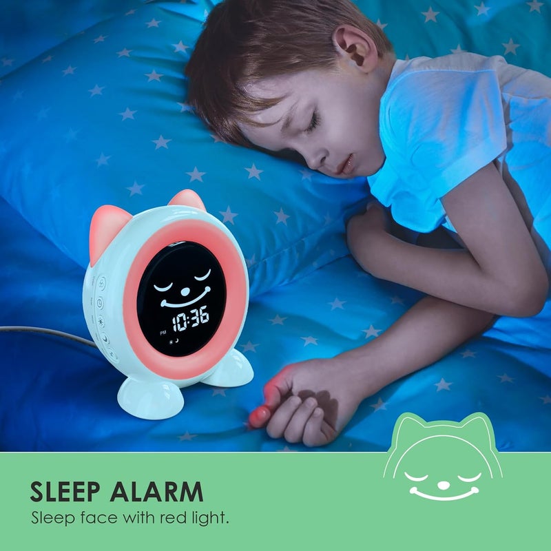 Five Home Toddlers Sleep Training Clock, Kids Alarm Clock with Night Light & Nap Timer, Ok to Wake Clock for Girls and Boys - Image 4