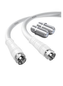 SUNSAR 8Pack Coaxial Cable Connector and Female to Female F-Type Gold Plated AdapterRight Angle RG6 Coax Cable Extender, for TV Cables  - Image 3