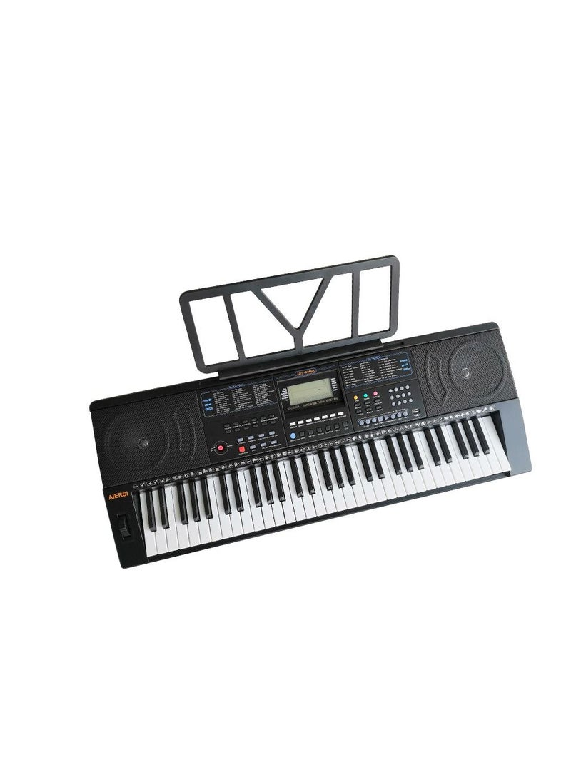 null - Aiersi Touch Response 61 Keys Electronic Organ ARS1928BK - Image 1
