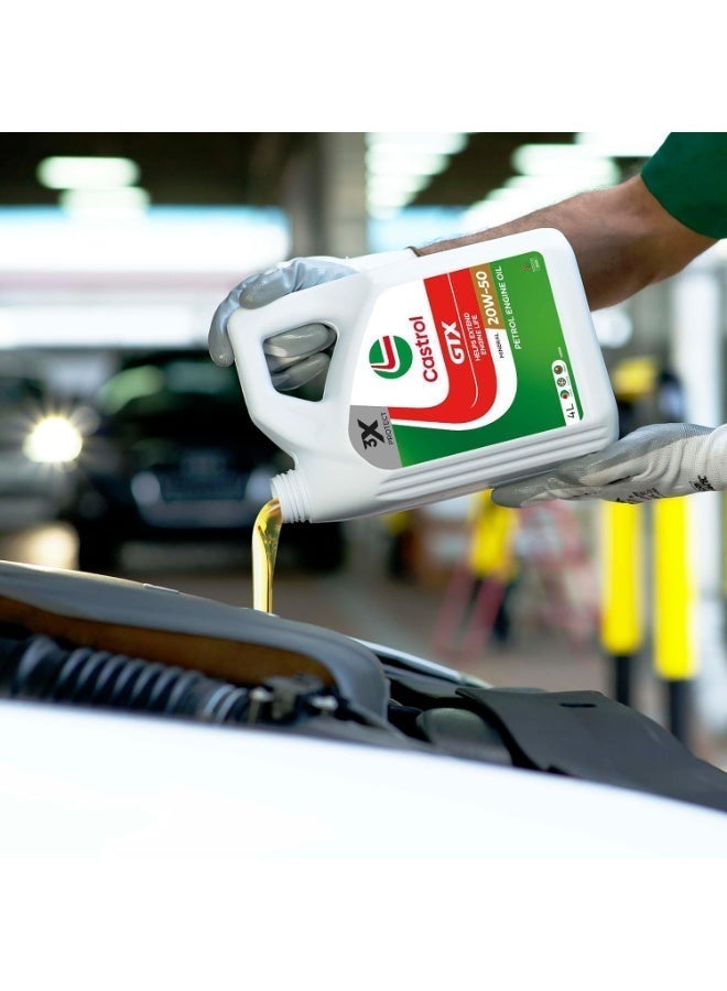 كاسترول زيت محرك كاسترول GTX 20W‑50 للبترول 4 لتر – تركيبة 3XProtect - Image 2