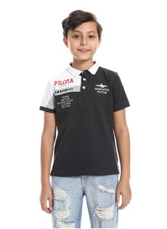 Boys Collared Neck Polo Shirt