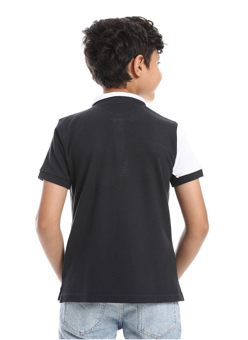 Caesar - Boys Collared Neck Polo Shirt - Image 1