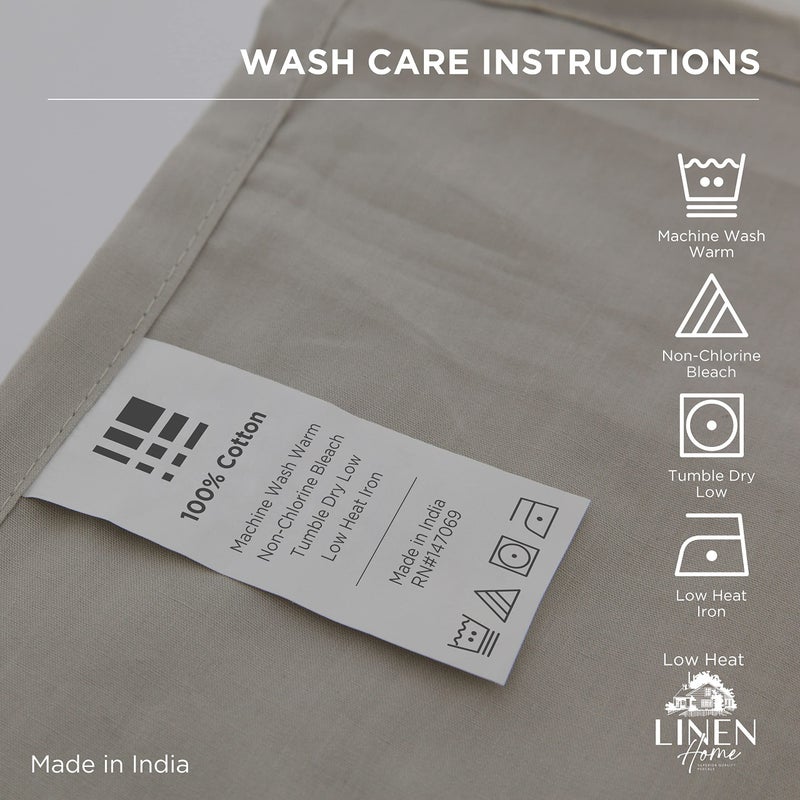 Linen Home 100% Cotton Percale Pillowcases King Size  English Rose  2 Pieces of Pillow Case  Crisp and Cool Strong Bed Linen  20 inches X 40 inches  - Image 4