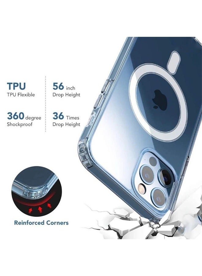 MagSafe Compatible Case Cover For Apple iPhone 13 Pro Max Clear - Image 4