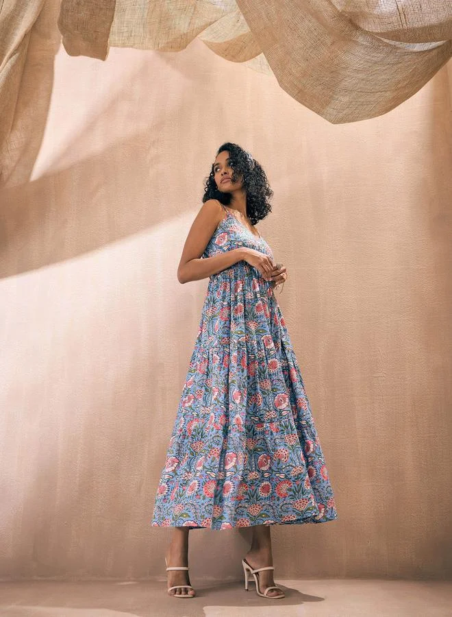 ساسافراس Floral Print Maxi Dress