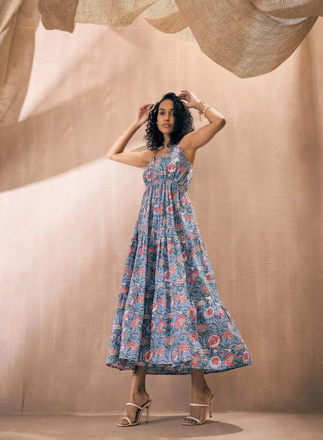ساسافراس Floral Print Maxi Dress