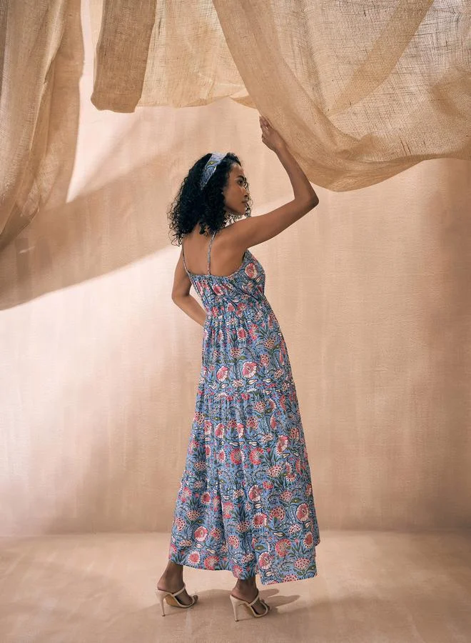 ساسافراس Floral Print Maxi Dress