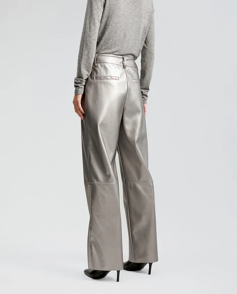 Lola Casademunt Faux leather trousers
