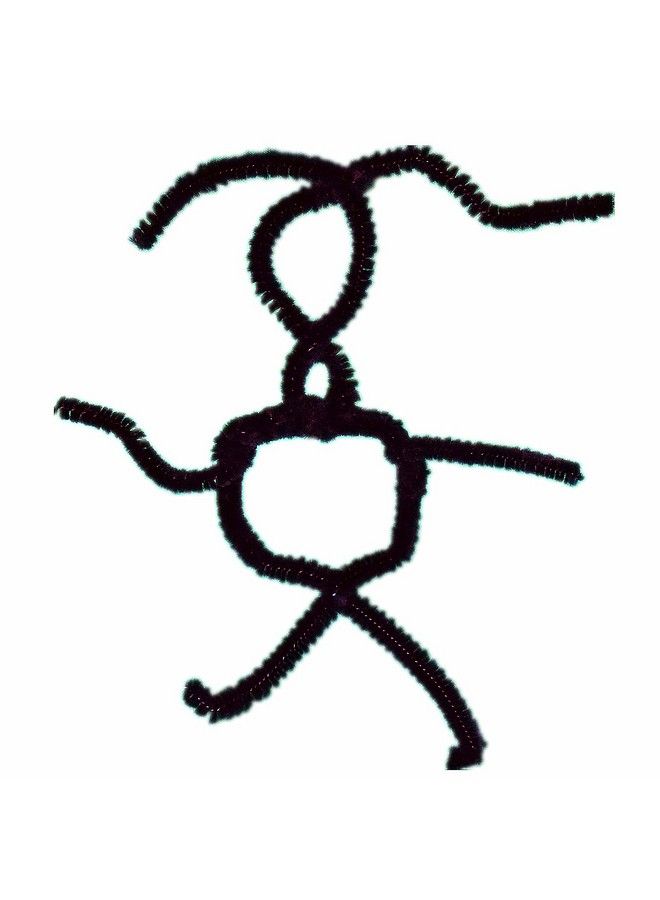 GOTOONE منظفات أنابيب سوداء (500 عبوة) سيقان شنيلا لتزيين الفنون اليدوية الحرفية الإبداعية (6 مم × 12 بوصة) - Image 4