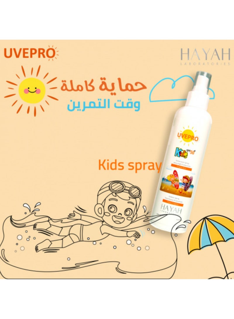 HAYAH Laboratiores Hayah Laboratories Kids Sunscreen Spray SPF50+ 200ml - Image 3