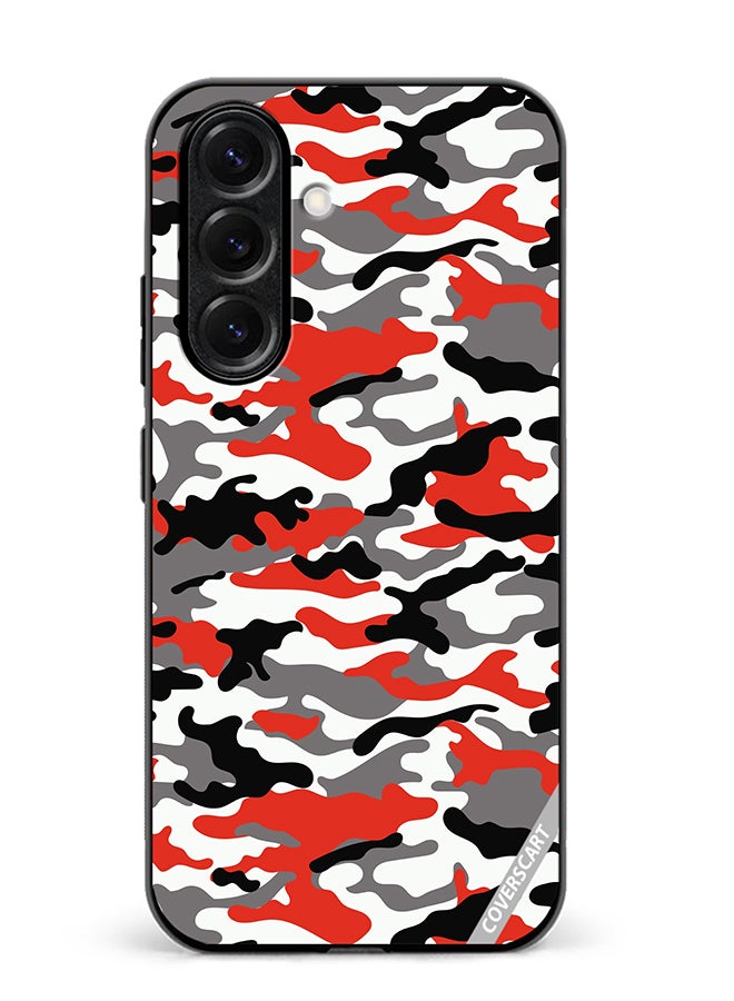 Protective Case Cover For Samsung Galaxy S25 Plus Pink Camouflage Military Pattern Design Multicolour