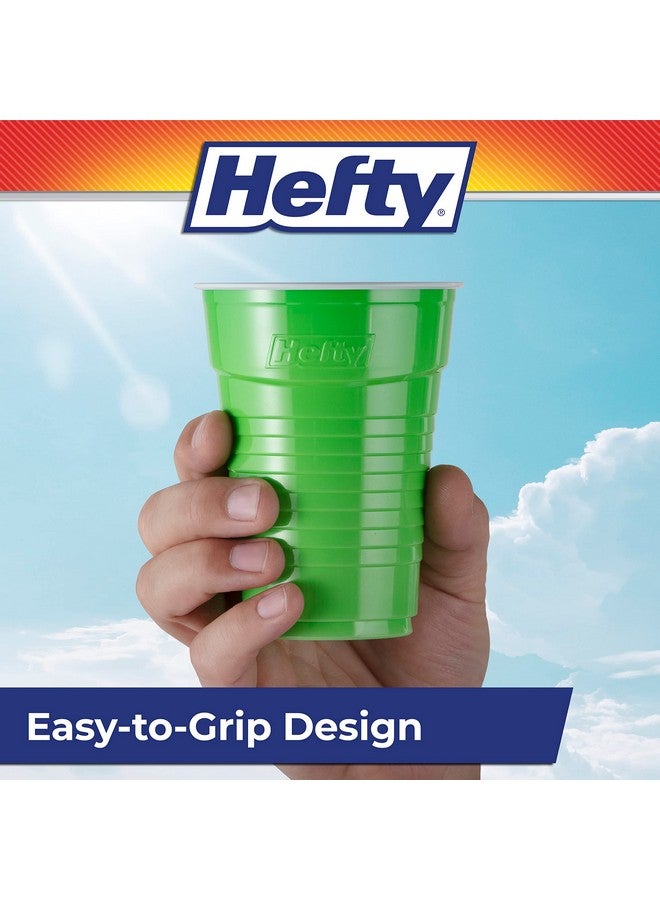 Hefty Party On Disposable Plastic Cups, Assorted, 16 Ounce, 100 Count - Image 5