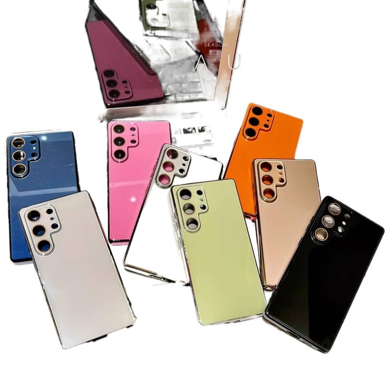 غطاء واقي، أخضر، زجاج جليدي مطلي كهربائياً، Glass، مقاوم للصدمات لـ Samsung S25 Ultra / Samsung S25 باللون الأخضر للعائلة أثناء التنقل للاستخدام العملي - Image 3
