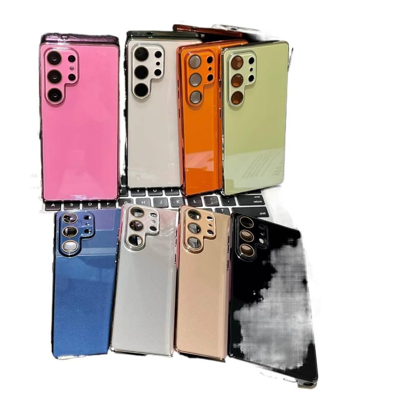 غطاء واقي، أخضر، زجاج جليدي مطلي كهربائياً، Glass، مقاوم للصدمات لـ Samsung S25 Ultra / Samsung S25 باللون الأخضر للعائلة أثناء التنقل للاستخدام العملي - Image 2