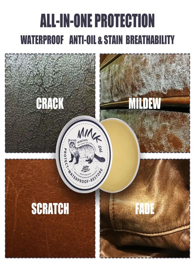 LEATHER NERD Mink Oil Conditioner Cleaner for Boots, Mink Oil Kit 4.23 Oz with Sponge, All-Natural Waterproof Soften and Restore Shoe, Boot, Saddle, Jacket, Purse, Glove, Vinyl and Products - Image 3