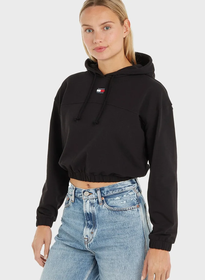 TOMMY JEANS Logo Knitted Hoodie