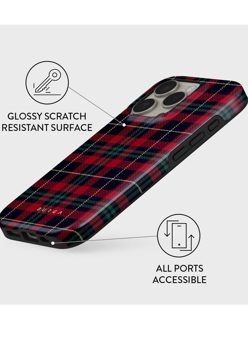 BURGA - Luxury Styled Marble iPhone 16  Pro Max Phone Case Compatible with Double Layer Silicone Protective Case Sweater Weather - Image 1