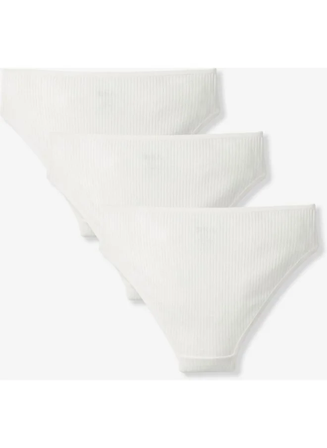 JUNE June Women 3-Pack Panties Ecru