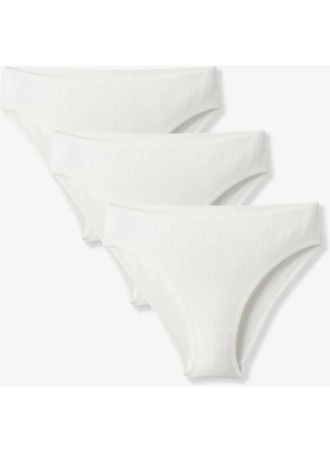 JUNE June Women 3-Pack Panties Ecru