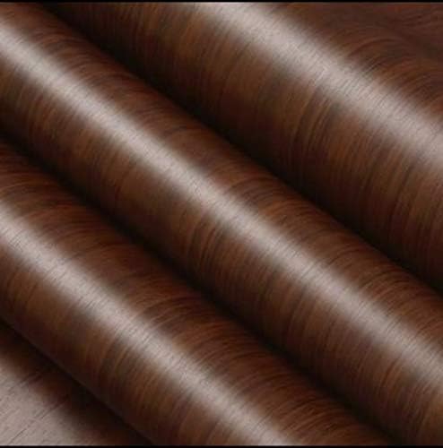 WALLTON Solid Self Adhesive Wood Wallpaper for Furniture,Almirah,Table Top,Kitchen,Cupboard Decal & Door|Kitchen Wall Paper Sticker DIY PVC Self Liner Vinyl Stickers (Dark Brown,16X48 Inch) - Image 2