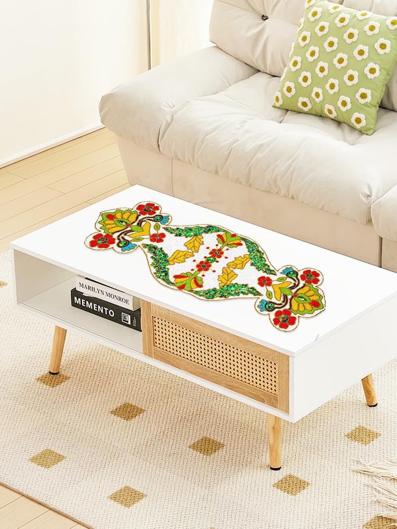 AIVIK Premium Handcraf Beautiful Beaded Table Runner Craftsmanship 13 36 Inch BR0033 - Image 3