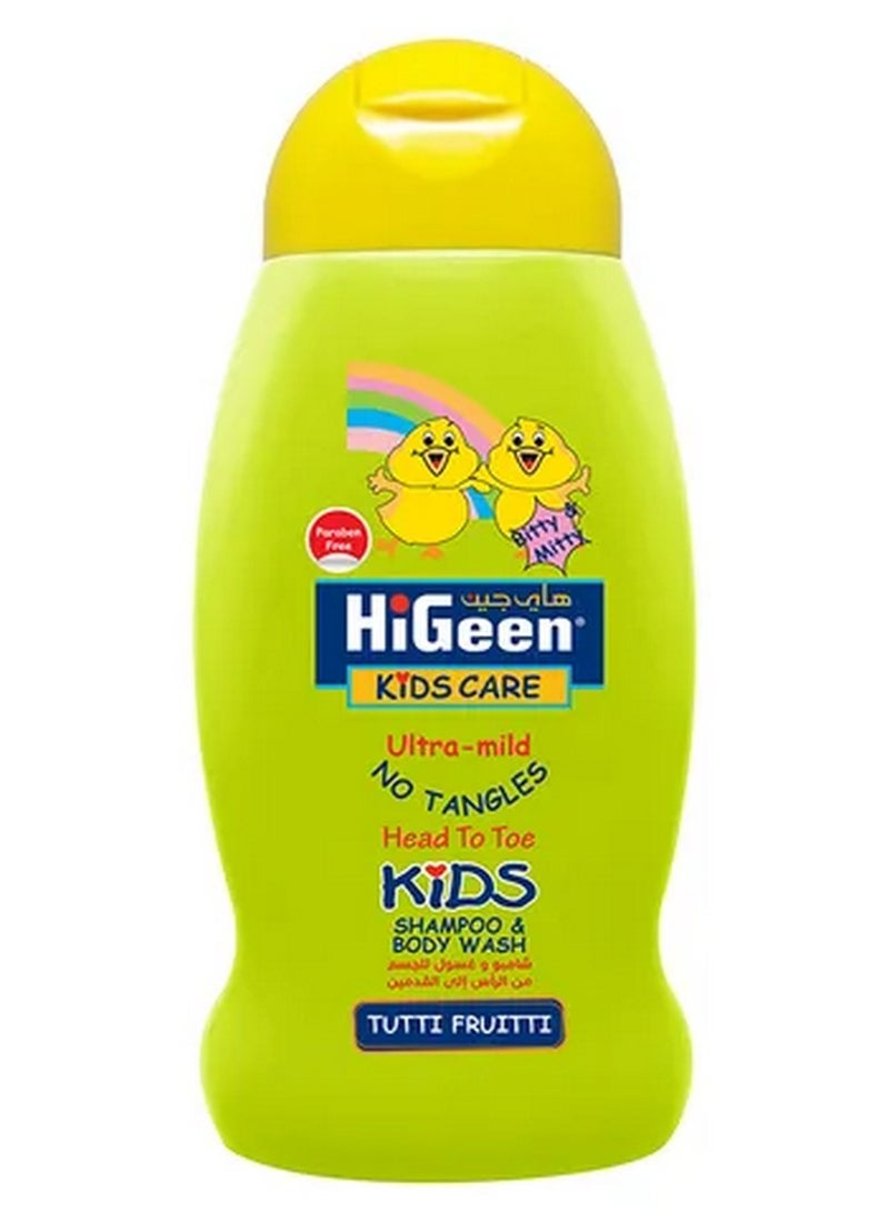 هيجين شامبو وغسول للجسم للأطفال من الرأس إلى القدمين توتي فروتي 500 مل - Image 1