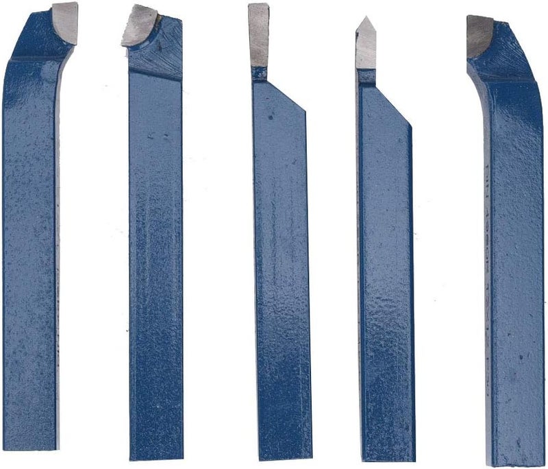 5 قطع من أدوات المخرطة ذات رؤوس كربيد ملحومة، مجموعة أدوات خراطة 8x8 مم، أجزاء آلة - Image 4