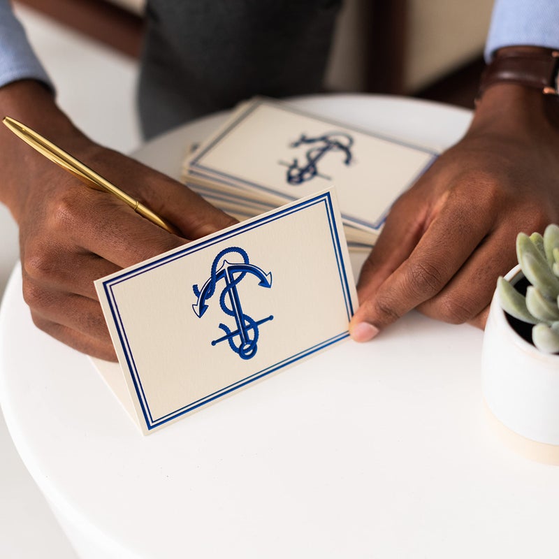 Papyrus Blank Cards with Envelopes, Nautical Anchor (16-Count) - Image 5