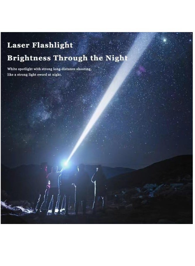 Zikra Flashlights High Lumens Rechargeable, Super Bright LED Flash Light, 6 Modes with USB-C Cable, IPX6 Waterproof, Handheld Powerful Flashlight for hunting, Camping, Emergencies - Image 4