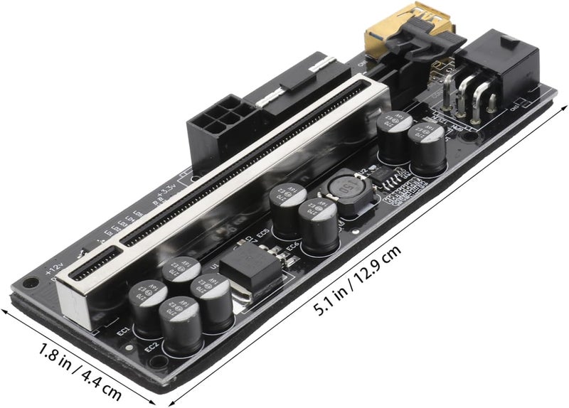 1set Pci-e Adapter to Stable Power Supply Capacitors Pin Interface Compatible Graphic Cards for Enhanced Performance and Data Transfer - Image 2