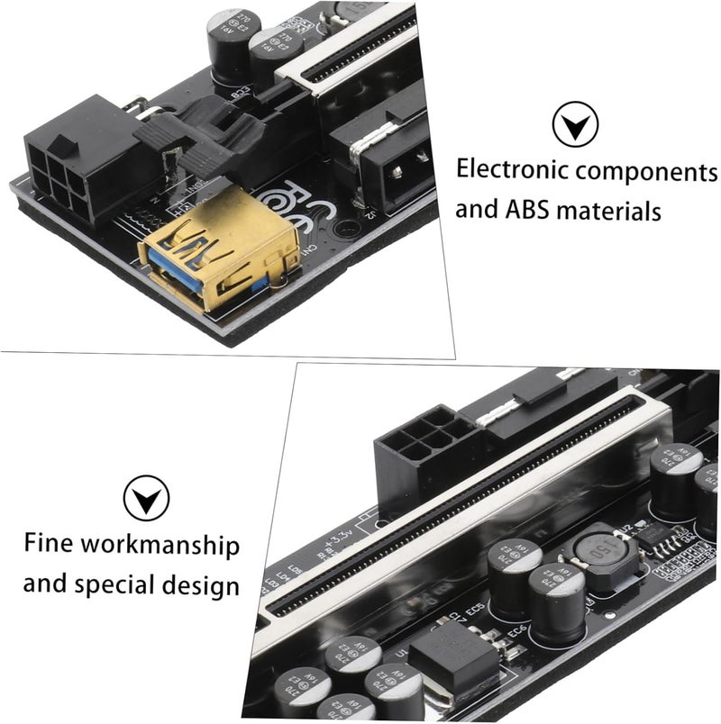 1set Pci-e Adapter to Stable Power Supply Capacitors Pin Interface Compatible Graphic Cards for Enhanced Performance and Data Transfer - Image 3