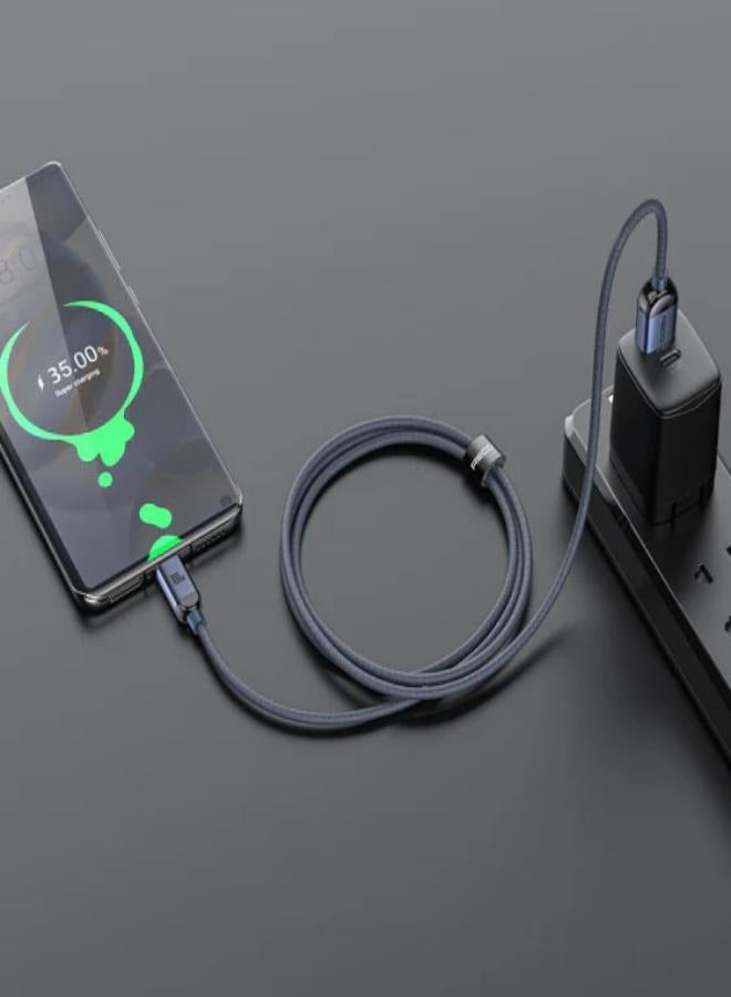 ريتشي كابل شحن سريع Recci Crystal Type-C إلى Lightning بطول 1.2 متر - Image 2