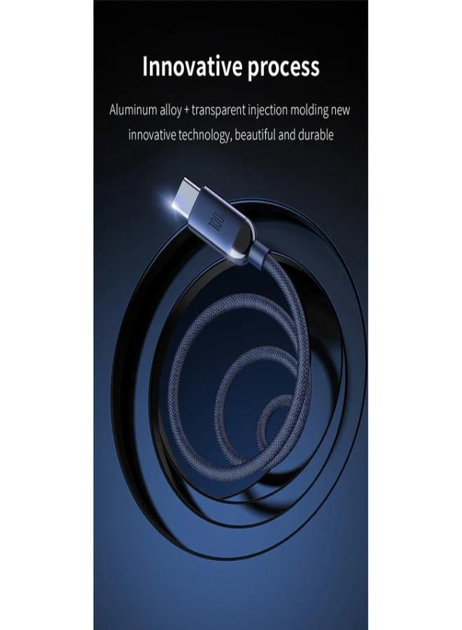 ريتشي كابل شحن سريع Recci Crystal Type-C إلى Lightning بطول 1.2 متر - Image 3