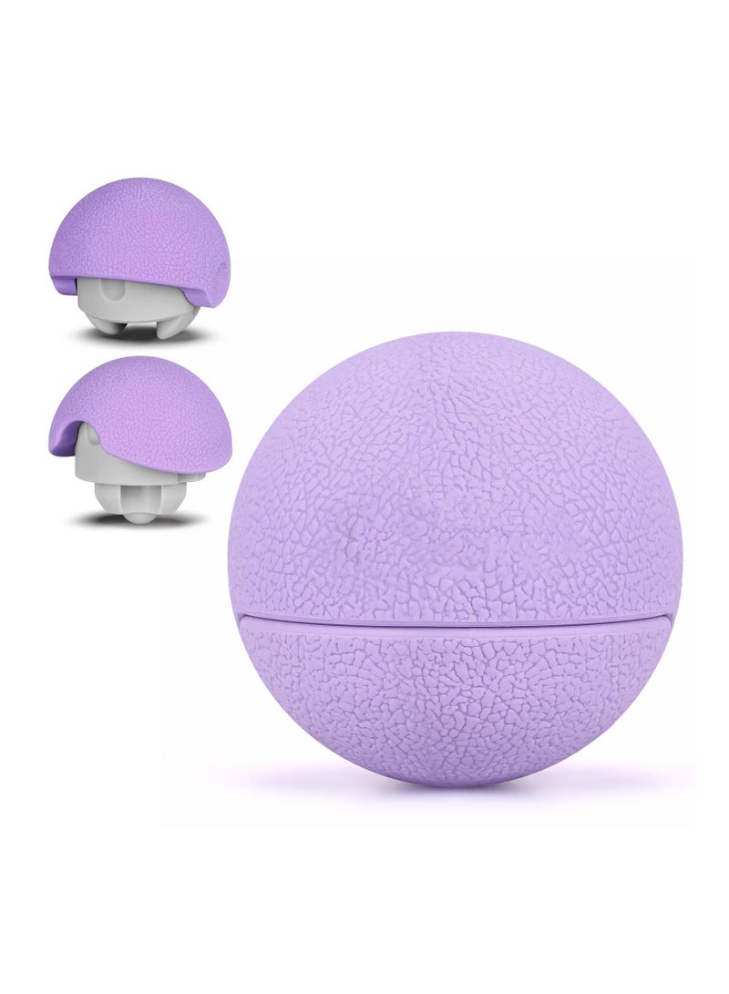 إسكدنيا Massage Lacrosse Balls Therapy for Sore Muscles Shoulders Neck Back Foot Body Deep Tissue Trigger Point Muscle Knots Yoga and Myofascial Release Purple - Image 1