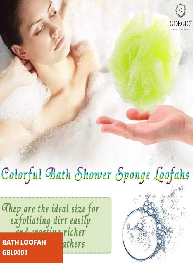 Gorgio Professional Gentle Bath Loofah for Body Wash and Deep Cleansing, Soft & Reusable Shower Puff for Women & Men (Color May Vary) - Image 4