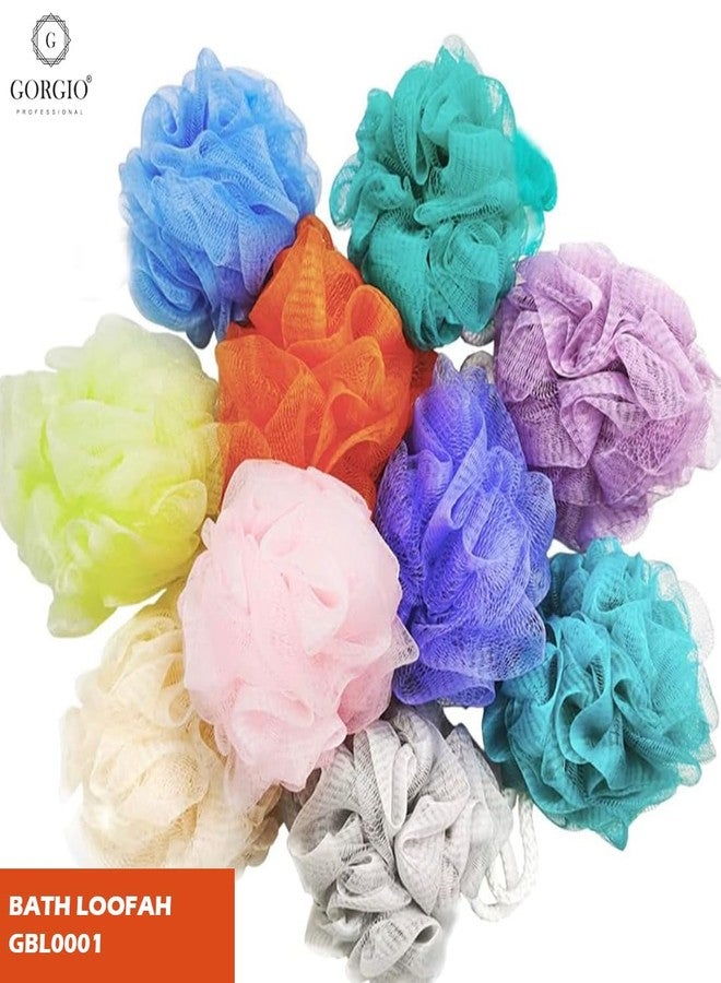 Gorgio Professional Gentle Bath Loofah for Body Wash and Deep Cleansing, Soft & Reusable Shower Puff for Women & Men (Color May Vary) - Image 2